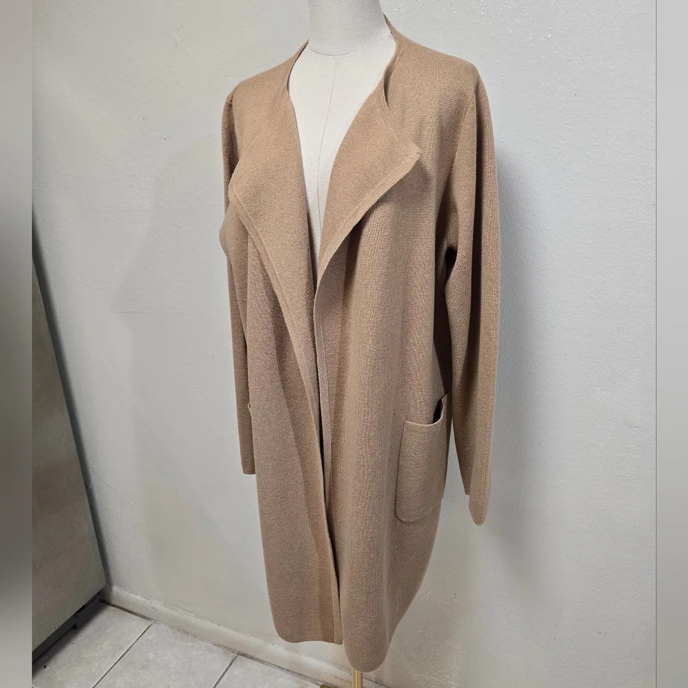 J. Crew Long Sweater Blazer with Side Slits Size Large NWT